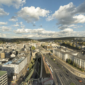 Blick auf Wuppertal von oben