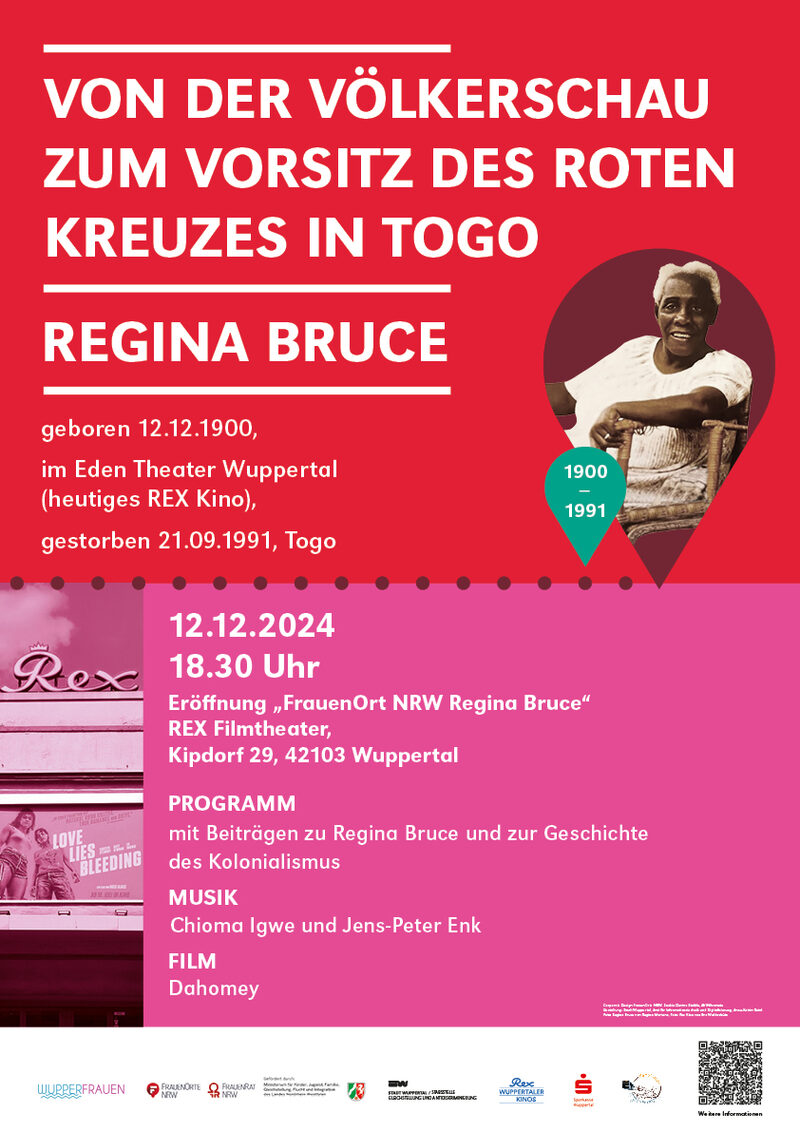 Poster mit Ankündigung zum Programm für die Einweihung am 12. Dezember