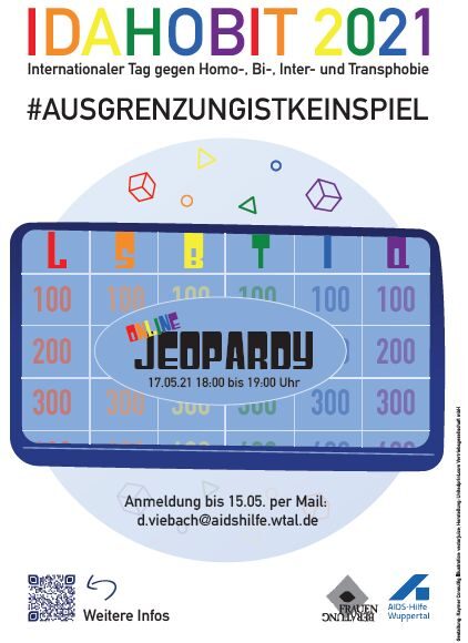 IDAHOBIT Bild Einladung zur Jeopardy