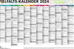 Vielfältigkeitskalender 2024 Stadt Wuppertal