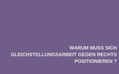 Bild: warum muss sich Gleichstellungsarbeit gegen rechts positionieren?