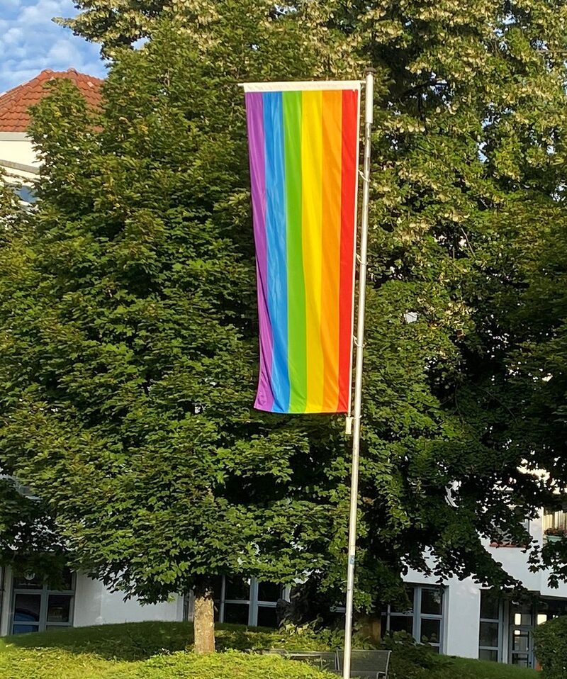 regenbogenflagge aktion zum csd