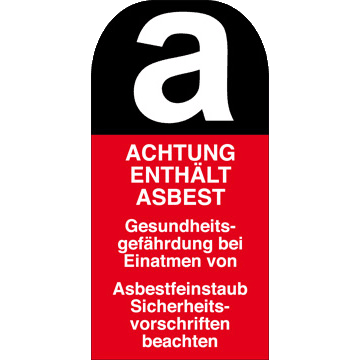 Warnschild Asbest