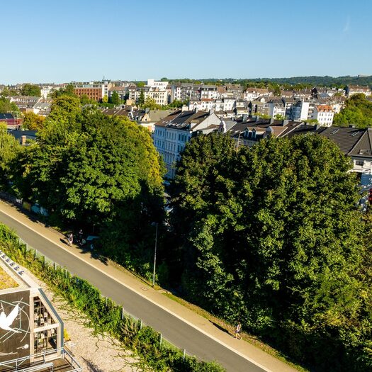 Stadtführungen Wuppertal_Blick über Nordbahntrasse und Quartier Mirke