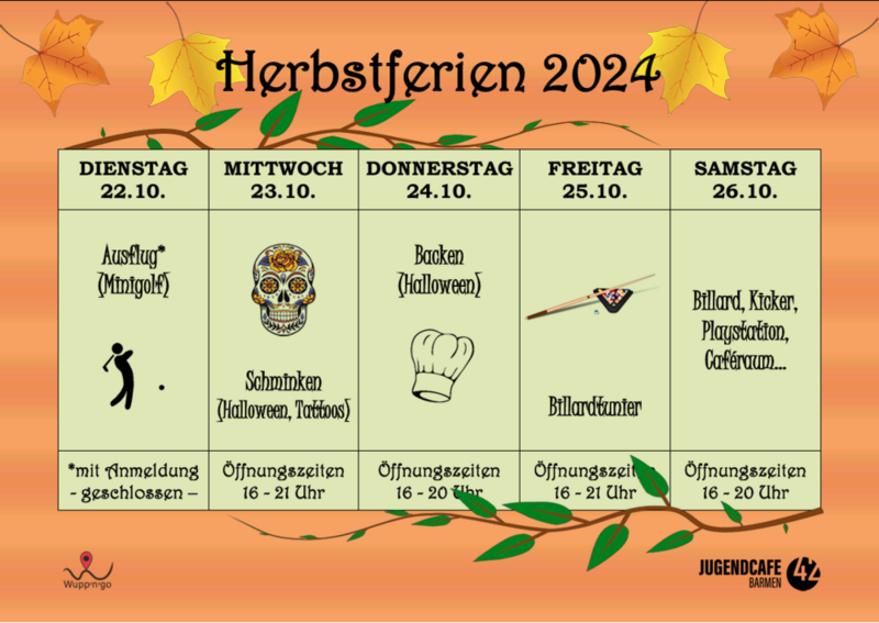 Jugendcafé Herbstferien 2024.2