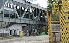 Der Pop-up-Park auf dem Platz am Alten Markt