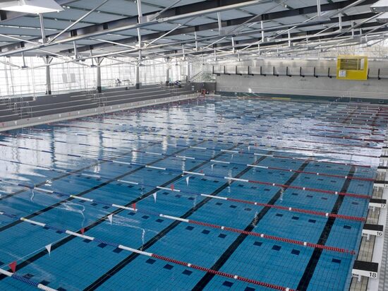 Blick ins Schwimmsportleistungszentrum