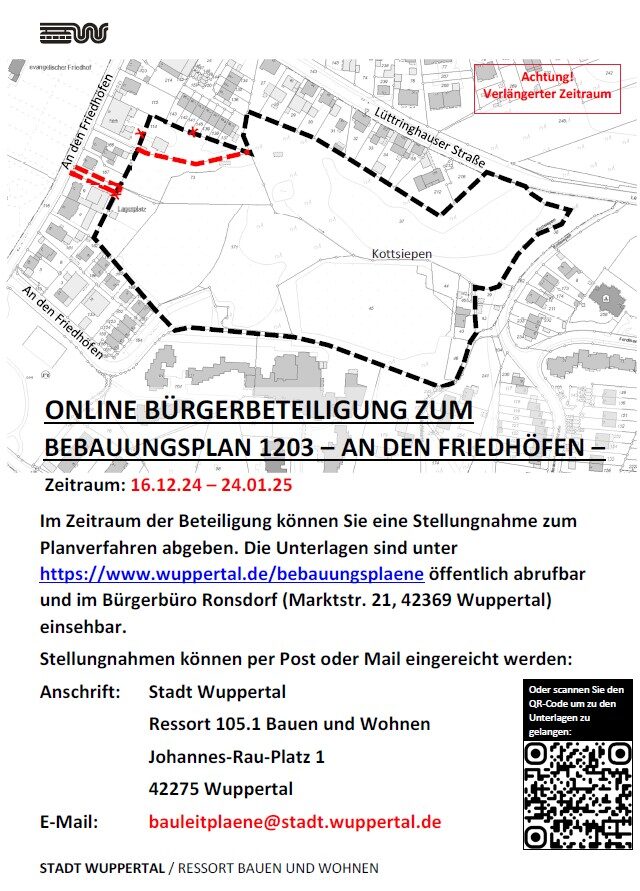 Plakat Beteiligung Bebauungsplan 1203