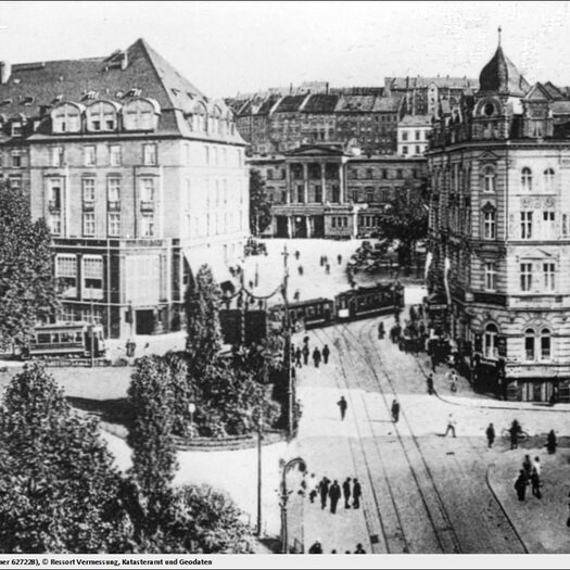 Blick auf den Döppersberg, wie er 1929 aussah