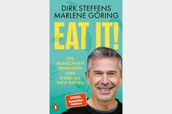 Cover des Buches "Eat it!" mit einem Portrait des Autors Dirk Steffens