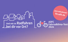 KeyVisual ADFC-Fahrradklima-Test