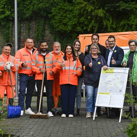 Das Organisationsteam und Kollegen von ESW und AWG freuen sich auf den Talputz.