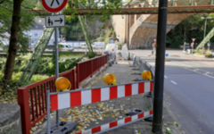 Ansicht altes Geländer auf der Neuen Zoobrücke